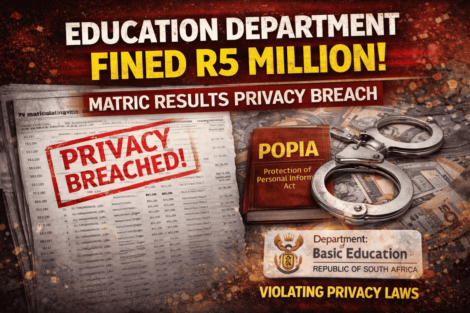 South Africa’s Data Privacy Authority Mandates Non-Publication of Matric Results in Newspapers